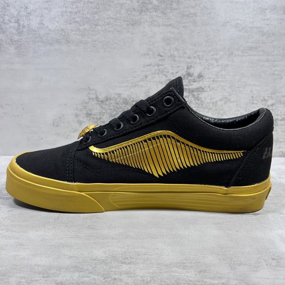 Vans Harry Potter Old Skool Golden Snitch Sneakers - Women's Size 7 / Men's 5.5 - Picture 5 of 10